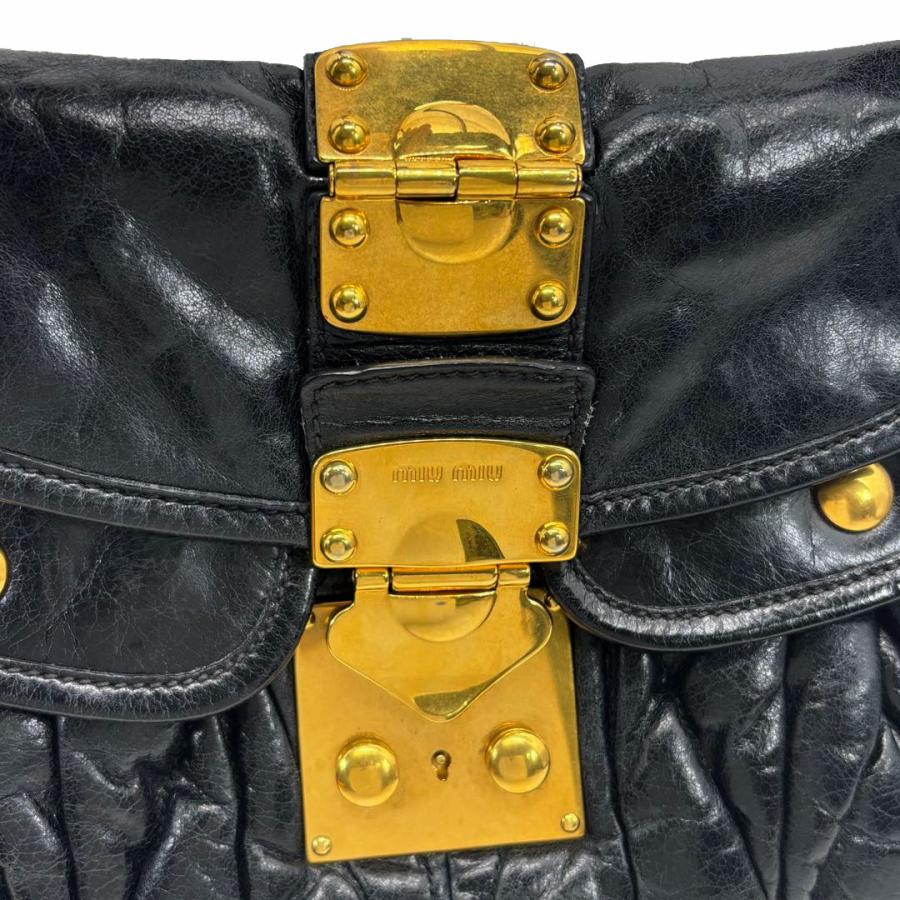 miumiu マテラッセ miu miu（ミュウミュウ） マテラッセ 2WAYショルダーバッグ レザー
