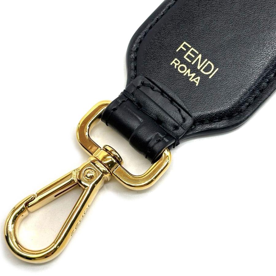 FENDI（フェンディ） ストラップ ユー ミニ レザー ブラック/ゴールド