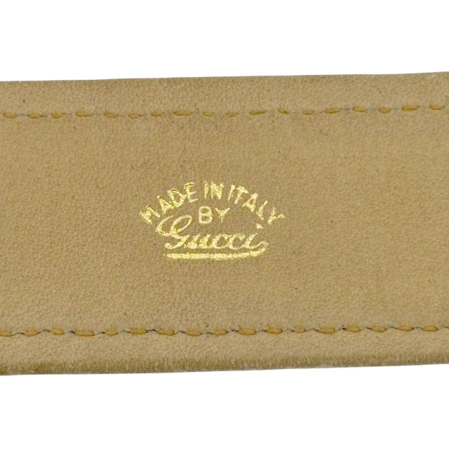 GUCCI オールドグッチ レディースベルト 65 Gバックル レザー
