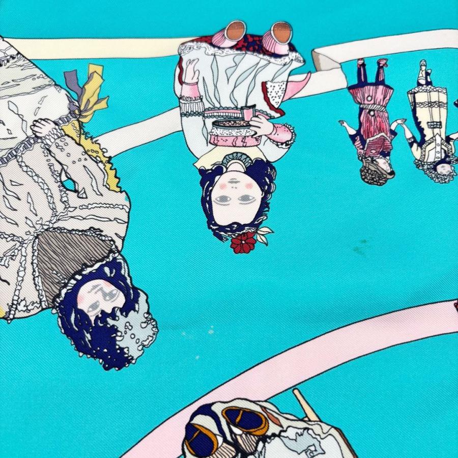 エルメス　HERMES　スカーフ　カレ90　お人形さん エルメスHERMESスカーフカレ90お人形さん