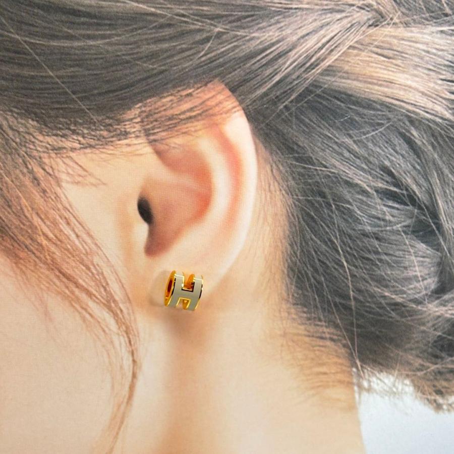 HERMES（エルメス） ピアス ミニ・ポップアッシュ マロングラッセ