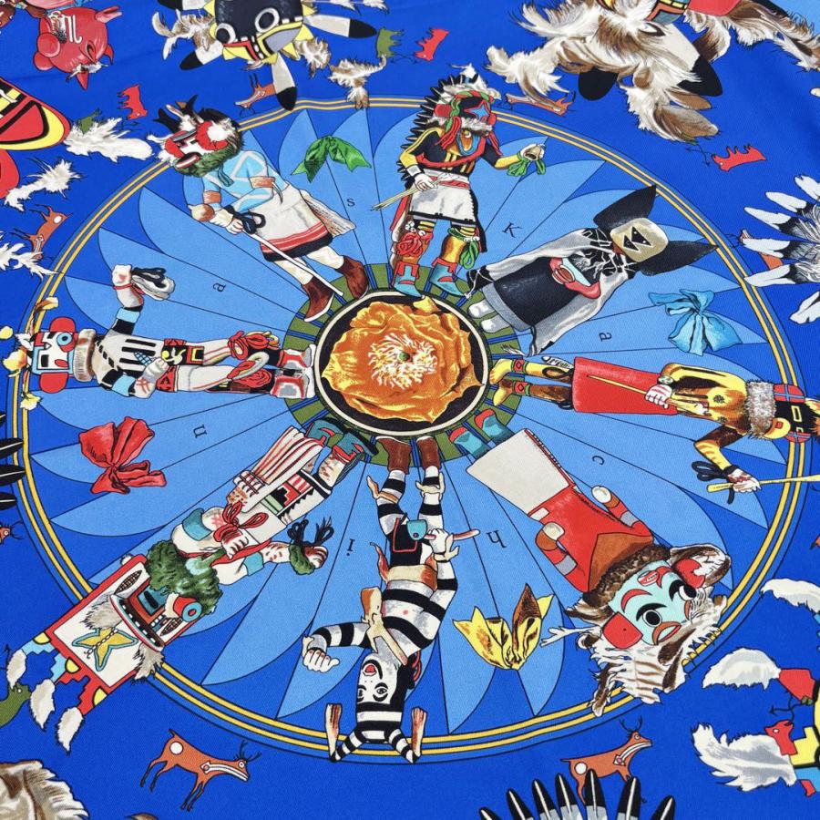 HERMES（エルメス） スカーフ カレ90 『Kachinas (カチナ民族