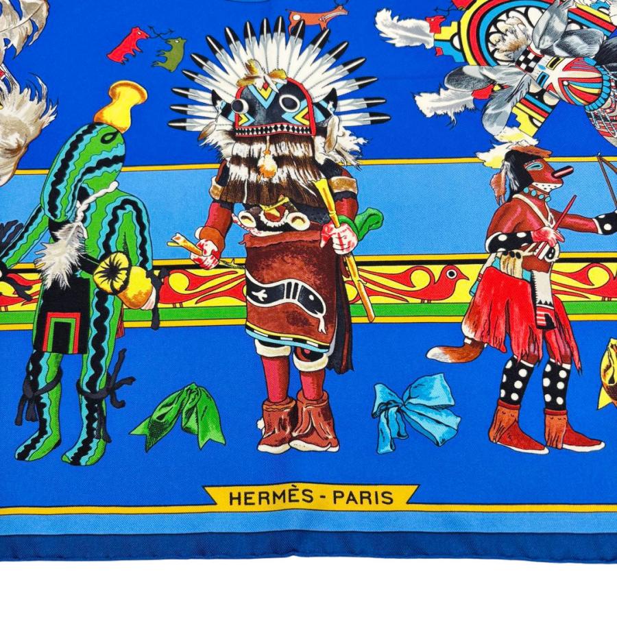 HERMES（エルメス） スカーフ カレ90 『Kachinas (カチナ民族