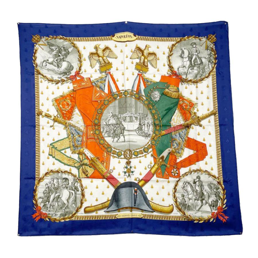 美品 HERMES エルメス スカーフ カレ90 『NAPOLEON (ナポレオン