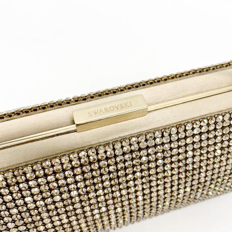 入荷予定 パーティーバッグ スワロフスキー ゴールド金具 チェーン