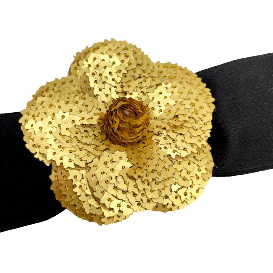 CHANEL シャネル 花モチーフブローチ 黄色　ヘアアクセ CHANEL シャネル 花モチーフブローチ 黄色 ヘアアクセ CHANEL シャネル