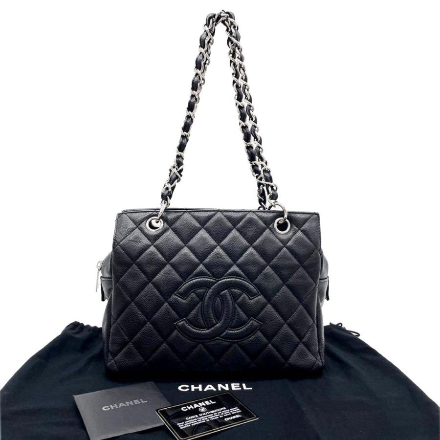 CHANEL シャネル チェーントートバッグ マトラッセ プチタイムレス