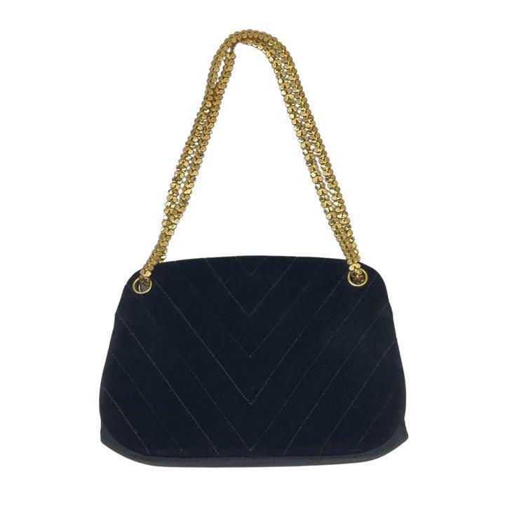 CHANEL シャネル Vステッチ がま口チェーンバッグ パーティーバッグ