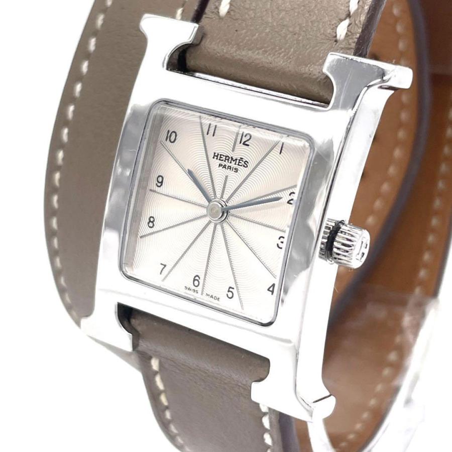 HERMES（エルメス） Hウォッチ ドゥブルトゥール レディース腕時計 二 