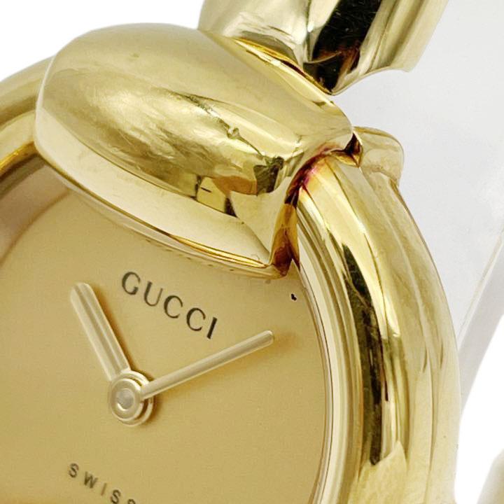 GUCCI（グッチ） レディース腕時計 バングルウォッチ ゴールド 1400L
