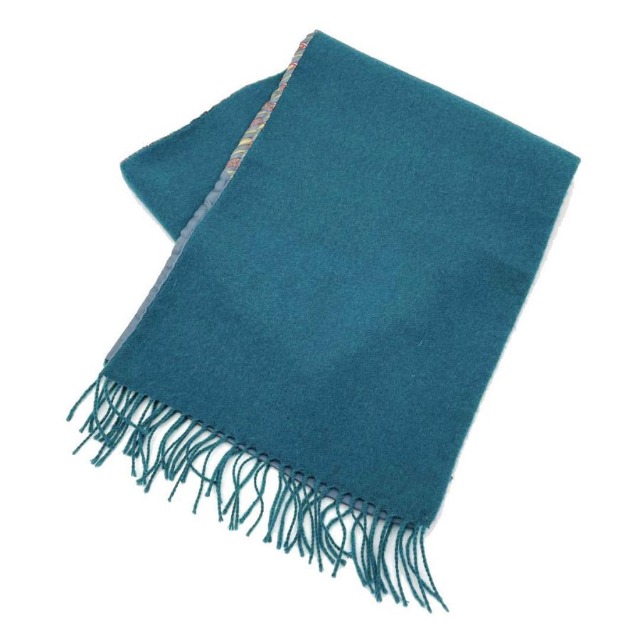 HERMES エルメス マフラー リバーシブル シルク カシミヤ ウール  