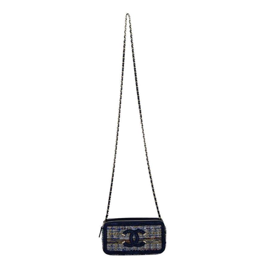 CHANEL（シャネル） CCフィリグリー チェーンウォレット Wジップ長財布
