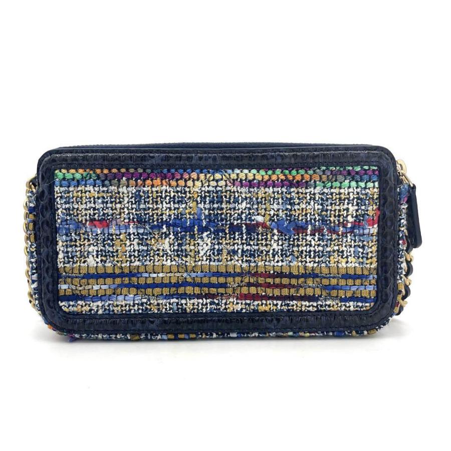 CHANEL（シャネル） CCフィリグリー チェーンウォレット Wジップ長財布