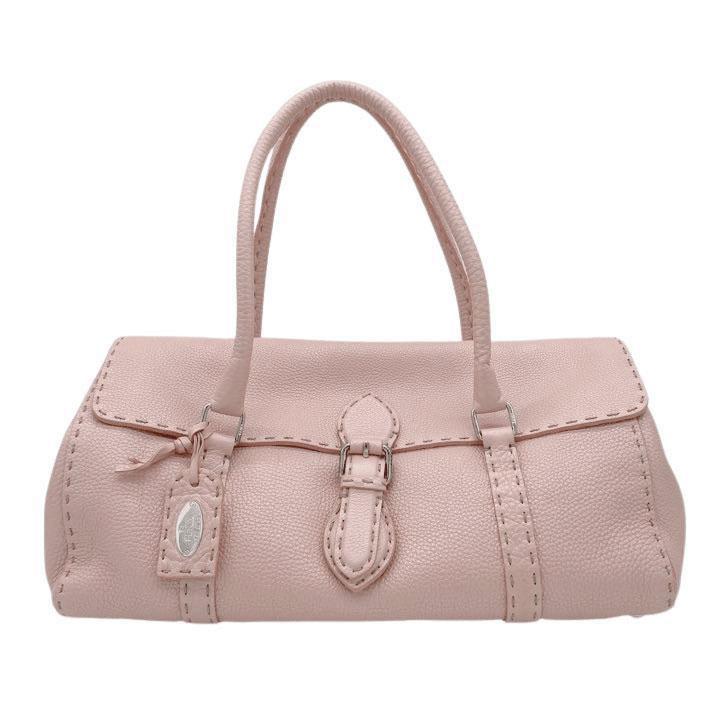 フェンディ FENDI ショルダーバッグ セレリア メタリックピンク レザー FENDI フェンディ レザー メタリックピンク ショルダーバッグ