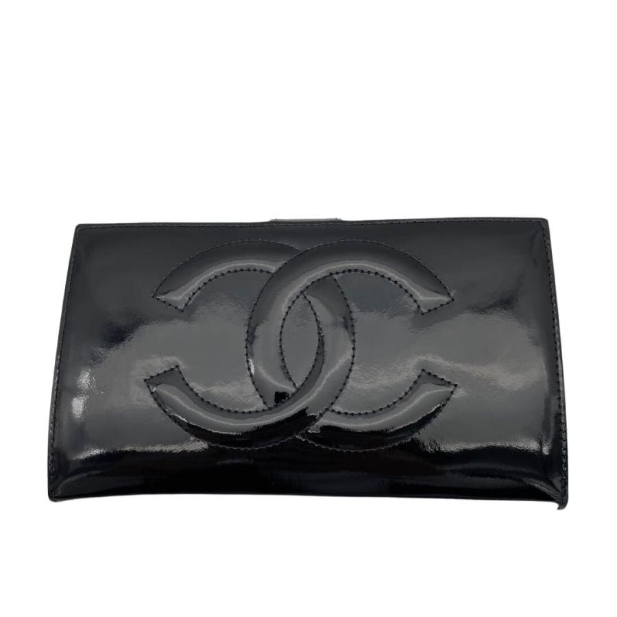 CHANELココマークエナメル長財布 CHANEL(シャネル) / 長サイフ_マトラッセ_エナメル_ラウンド_