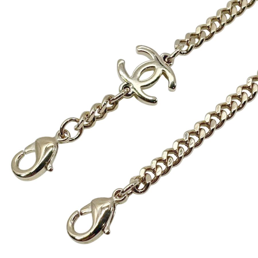 CHANEL（シャネル） ラウンドメガネ メタル チェーン付き 53□21