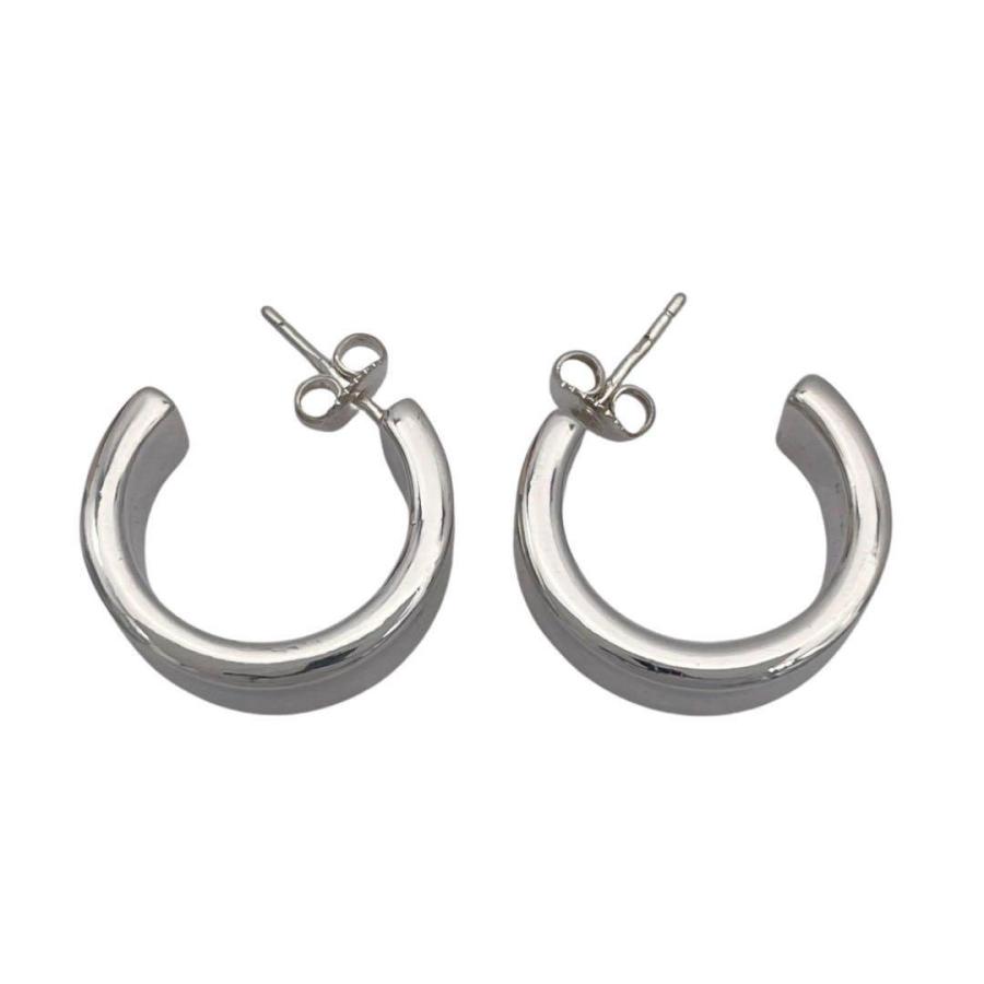 CHANEL シャネル フープピアス ロゴ SV925 シルバー ヴィンテージ