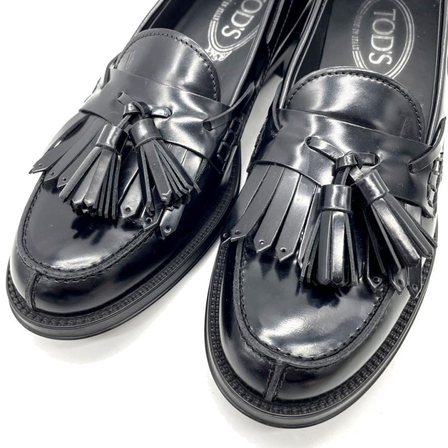 tod's タッセル付きレザーローファー　37 ブラック Tod's タッセル ローファー | ブラック | FARFETCH JP