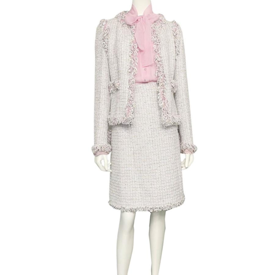 CHANEL シャネル セットアップ ツイードジャケット＆スカート ブラウス  