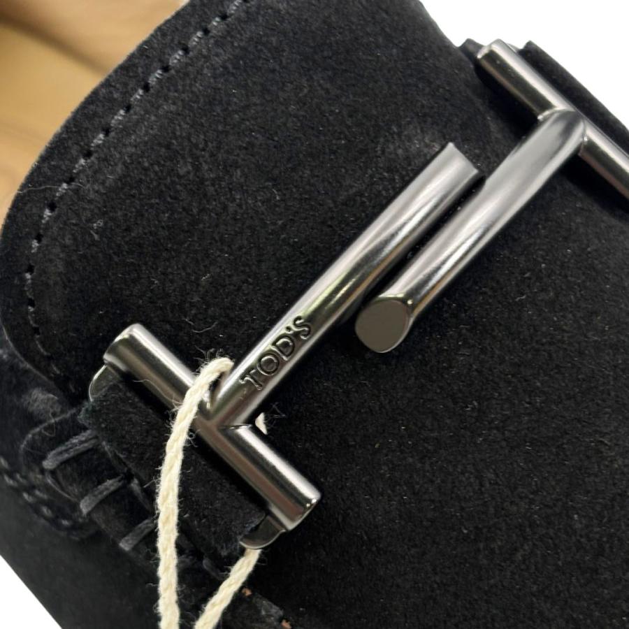 【純正品質】TOD'S トッズ ドライビングシューズ ダブルT ヌバック ブラック Men's 4 1/2(約23.5cm) トレッキングシューズ