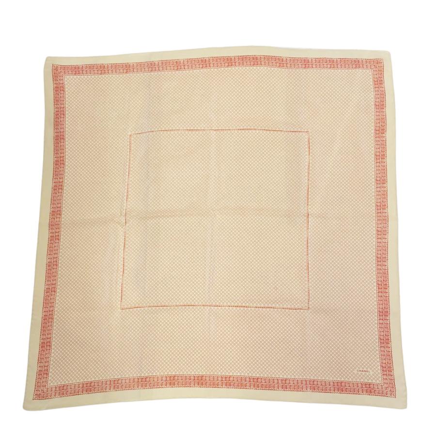 CHANEL シャネル スカーフ 小花文 花がら フラワー柄 シルク100