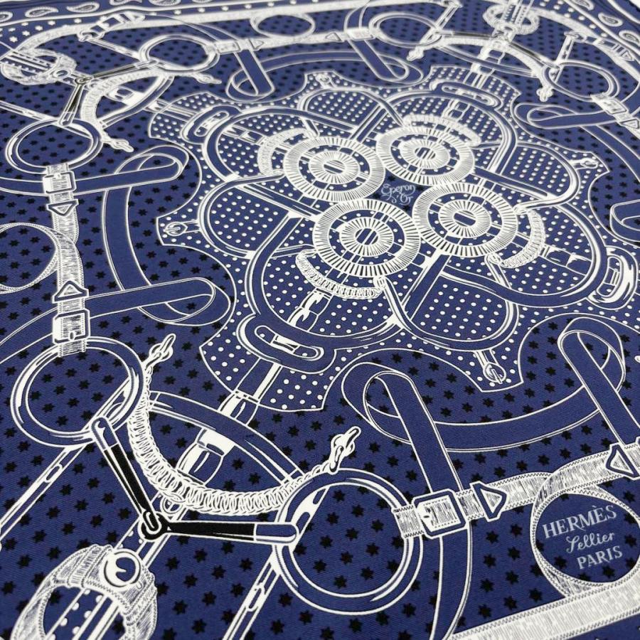 HERMES（エルメス） スカーフ カレ55 バンダナ 『Eperon d'or(エプロン