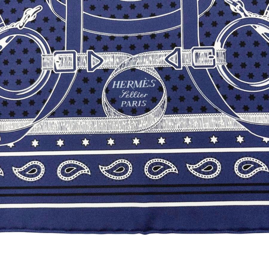 【ゆぴたぷ様】エルメス　カレ55 エプロンドール ☆E3938 エルメス シルクバンダナ カレ55 エプロン・ドール H042977S