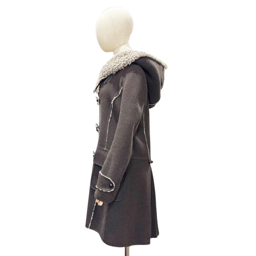 ERMANNO SCERVINO エルマンノシェルヴィーノ ウールコート 42 ブラウン