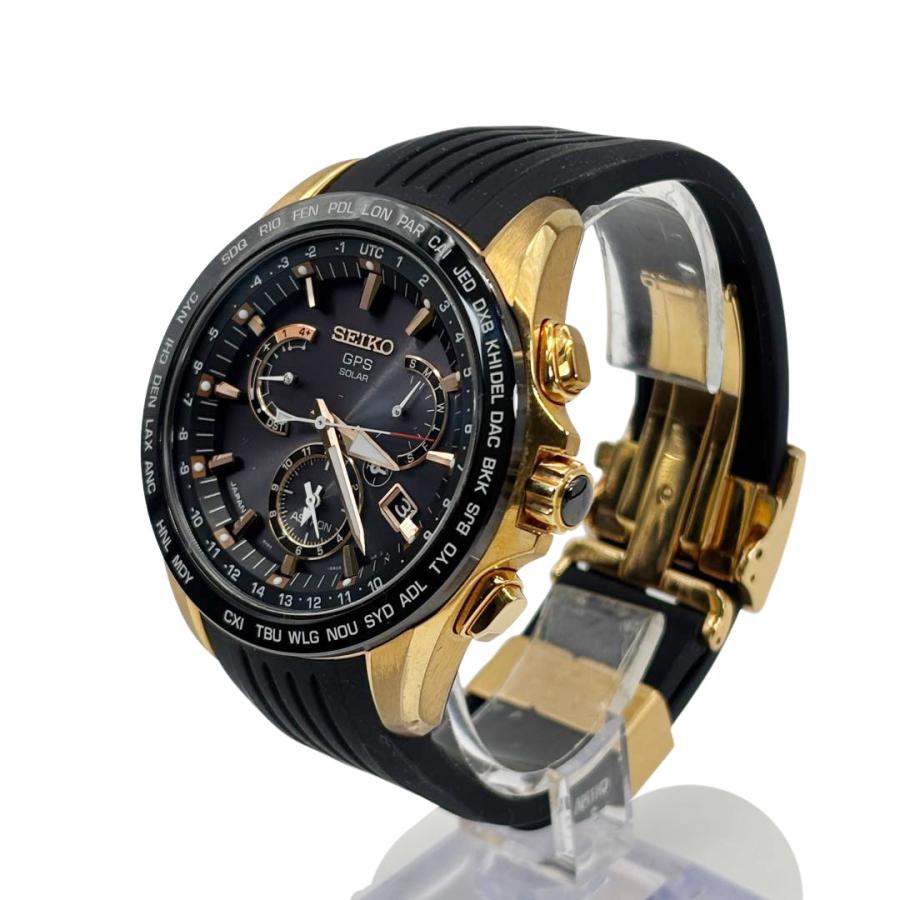 SEIKO セイコー アストロン GPSソーラーウォッチ SBXB055 ゴールド/ブラック ラバーベルト メンズ腕時計 | SEIKO | 01