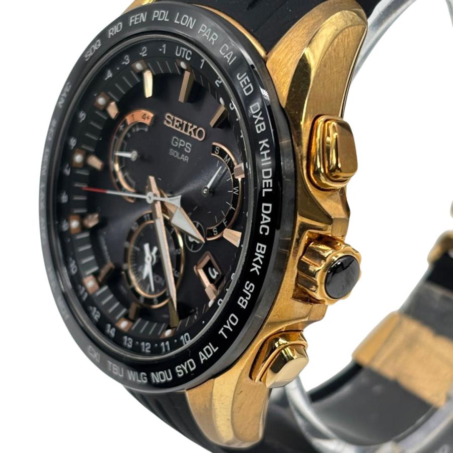 SEIKO セイコー アストロン GPSソーラーウォッチ SBXB055 ゴールド/ブラック ラバーベルト メンズ腕時計 | SEIKO | 02