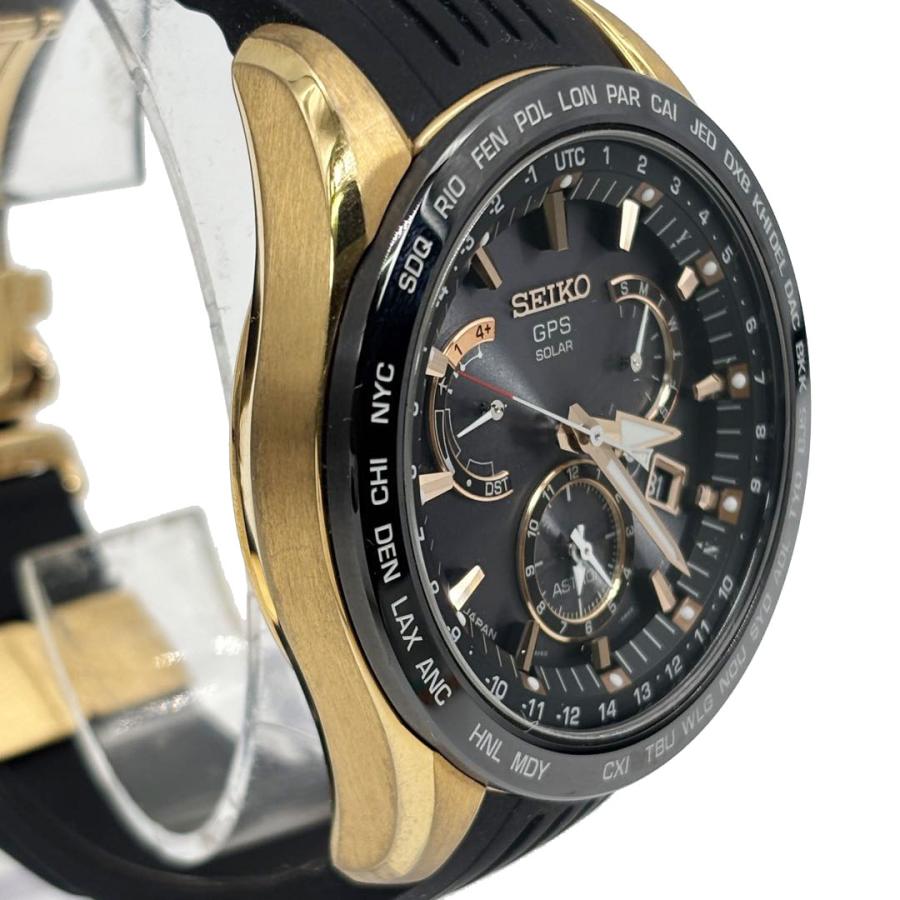 SEIKO セイコー アストロン GPSソーラーウォッチ SBXB055 ゴールド/ブラック ラバーベルト メンズ腕時計 | SEIKO | 03