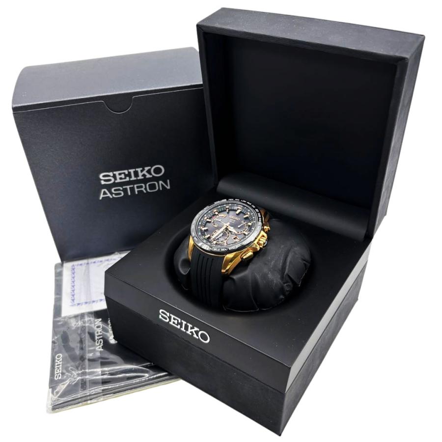 SEIKO セイコー アストロン GPSソーラーウォッチ SBXB055 ゴールド/ブラック ラバーベルト メンズ腕時計 | SEIKO | 09