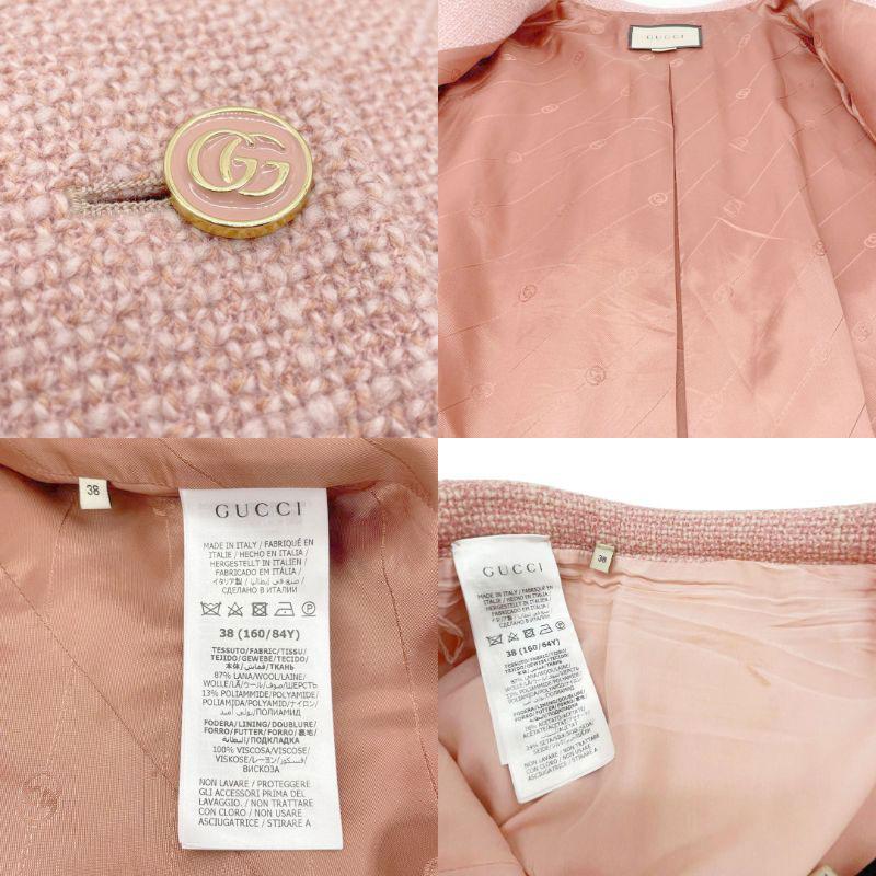 GUCCI グッチ ライトウール ジャケット＆スカート インター 
