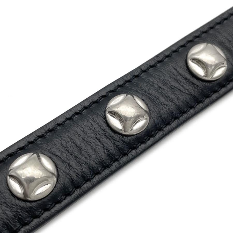 CELINE ブラックスタッズレザーベルト