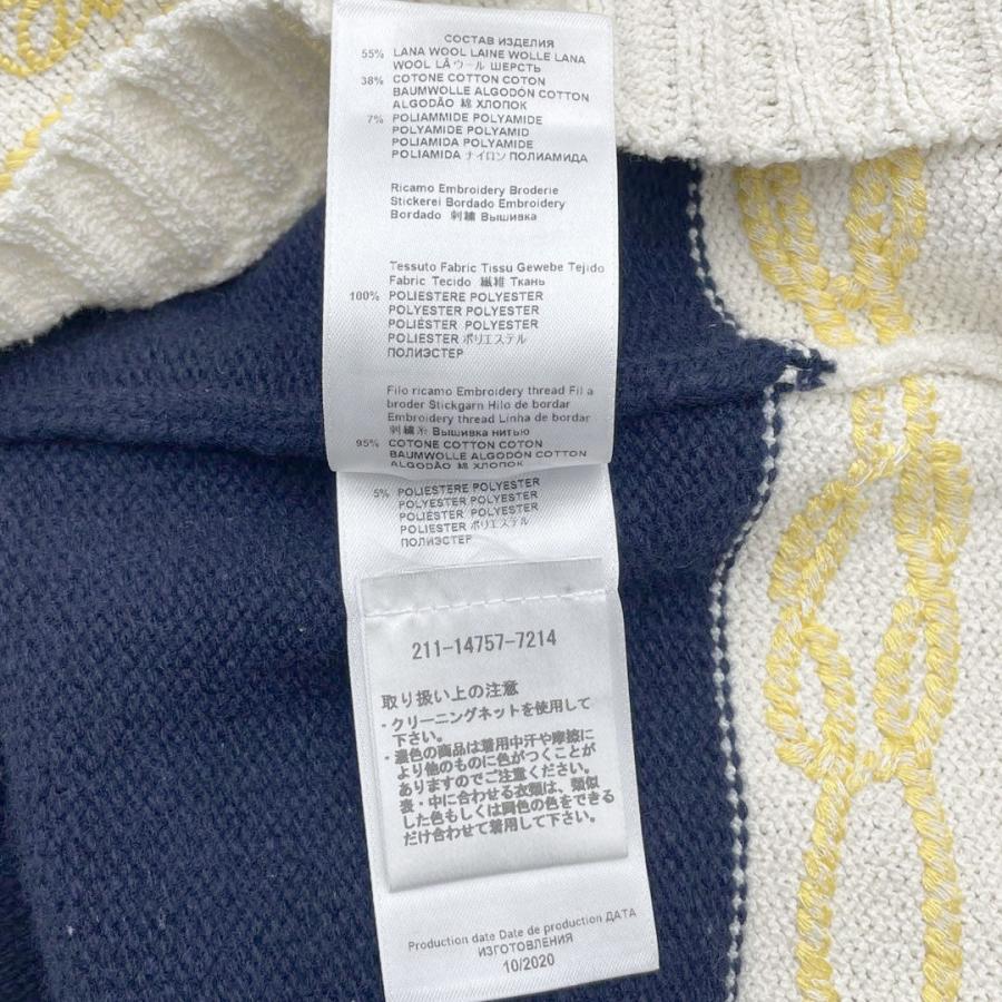 ETRO（エトロ） ニットセーター フラッグ刺繍 ウール/コットン 42