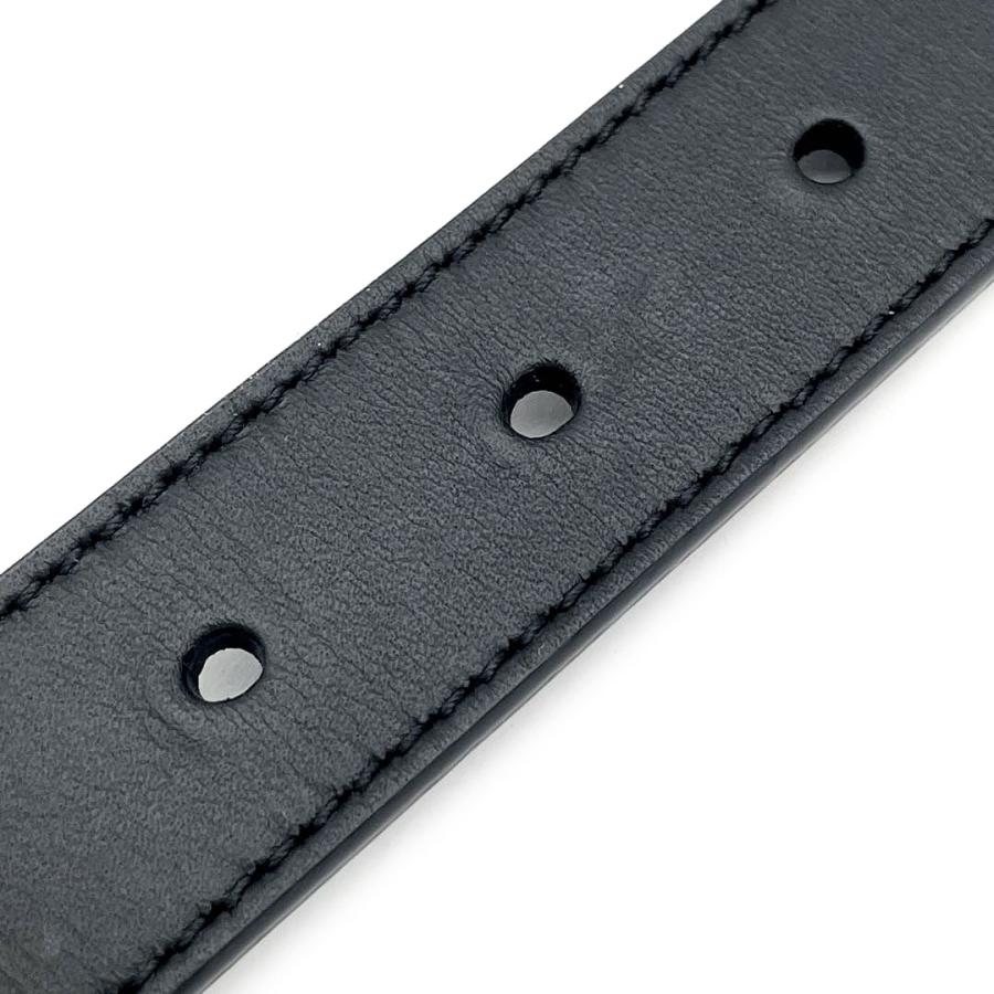 グッチ　トーション　バックル　ベルト　GG金具　レザー　ブラック　レディース インターロッキングG バックル付き ベルト ・ブラック レザー | GUCCI公式