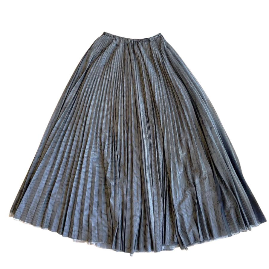 CHANEL グレー プリーツスカート