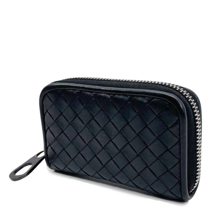 Bottega Veneta コインケース イントレチャート　ブラック BOTTEGA VENETA ボッテガヴェネタ コインケース カードケース