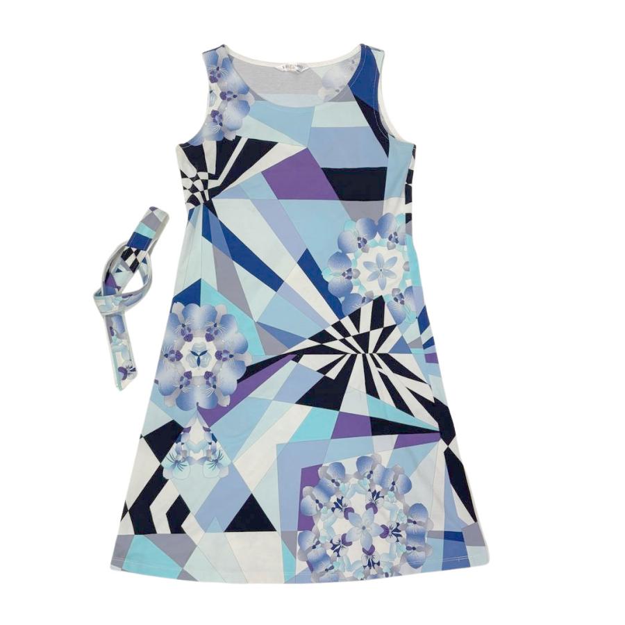 LEONARD ノースリーブ ワンピース 38 LEONARD LENARD SPORT レオナールスポーツ ノースリーブワンピース 38