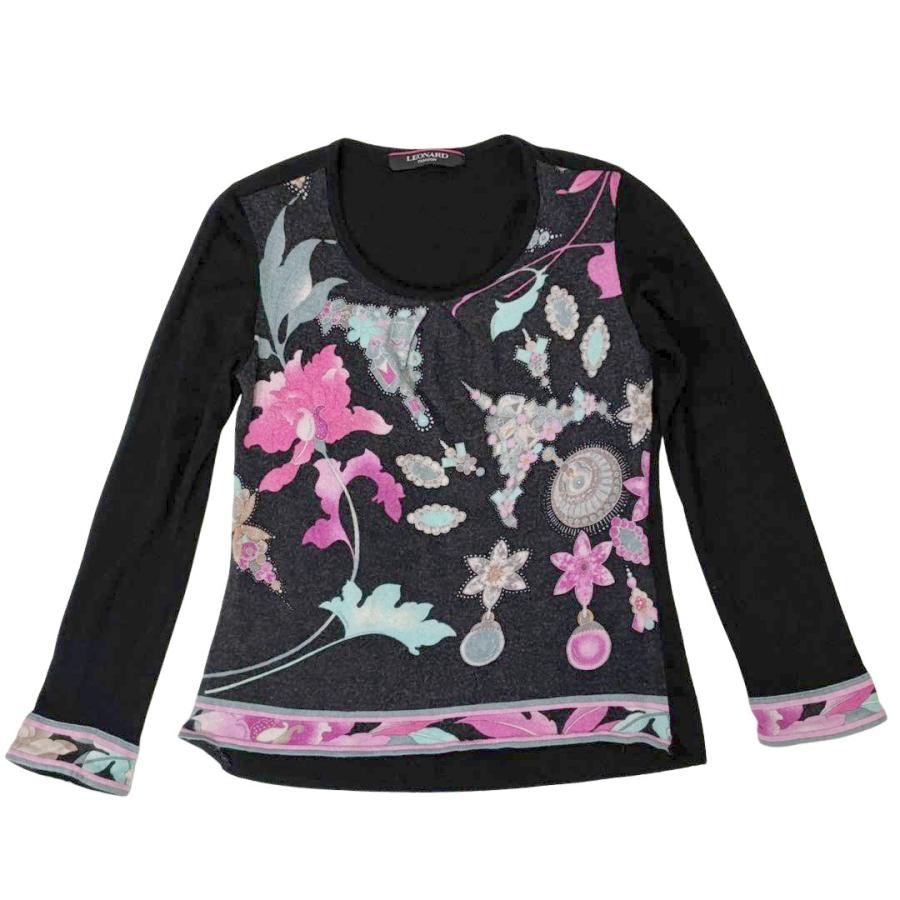 LEONARD（レオナール） アンサンブル カーディガン&トップス 38 シルク