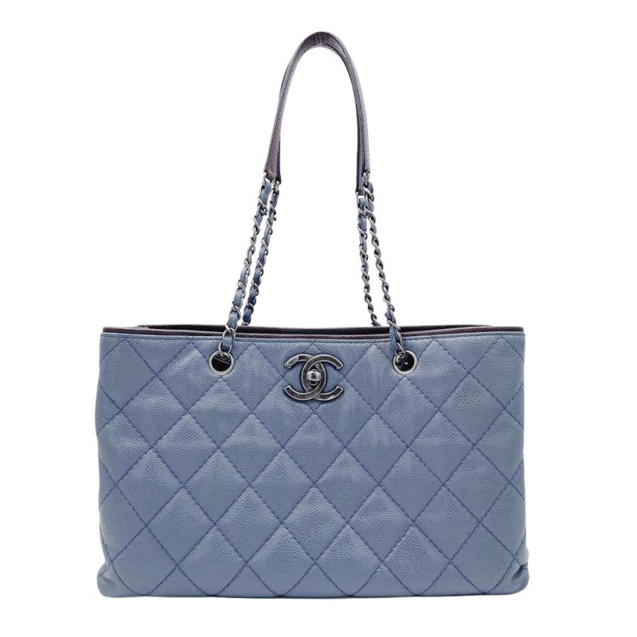 シャネル CHANEL ターンロック チェーントートバッグ キャビアスキン レディース ショルダーバッグ CHANEL（シャネル） マトラッセ チェーンショルダー トートバッグ