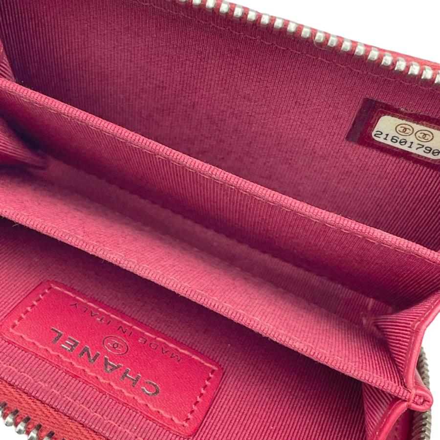 CHANEL（シャネル） マトラッセ コインケース キャビアスキン レッド