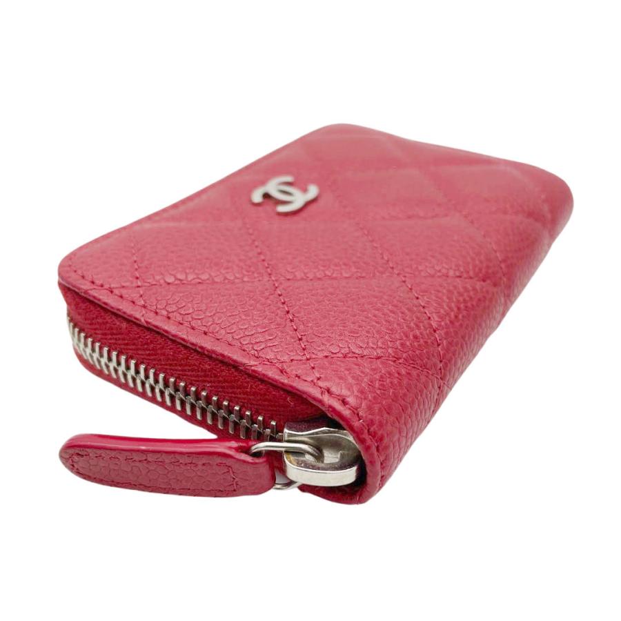 478 CHANEL シャネル ケース 小銭入れ ココマーク レッド シャネル