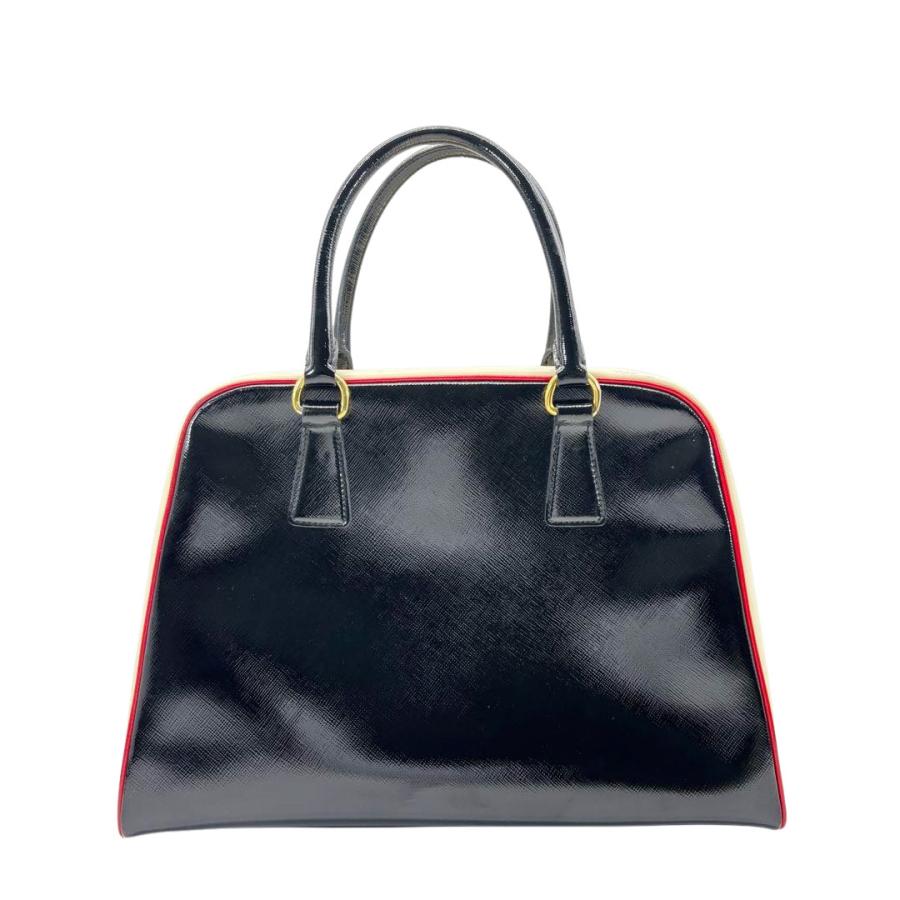 PRADA（プラダ） ハンドバッグ サフィアーノヴェルニ エナメルレザー 