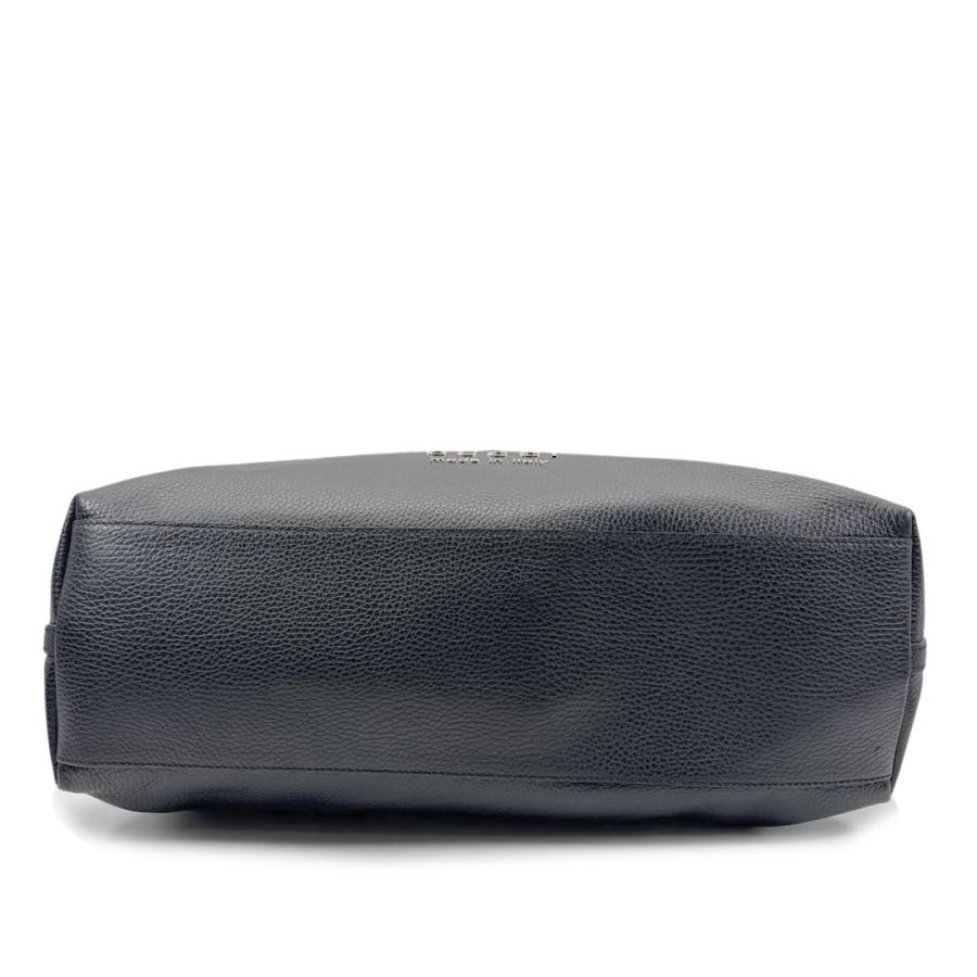 GUCCI ブラックレザートートバッグ GUCCI（グッチ） トートバッグ ロゴ レザー ブラック 380118