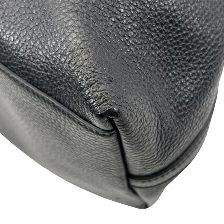GUCCI（グッチ） トートバッグ ロゴ レザー ブラック 380118