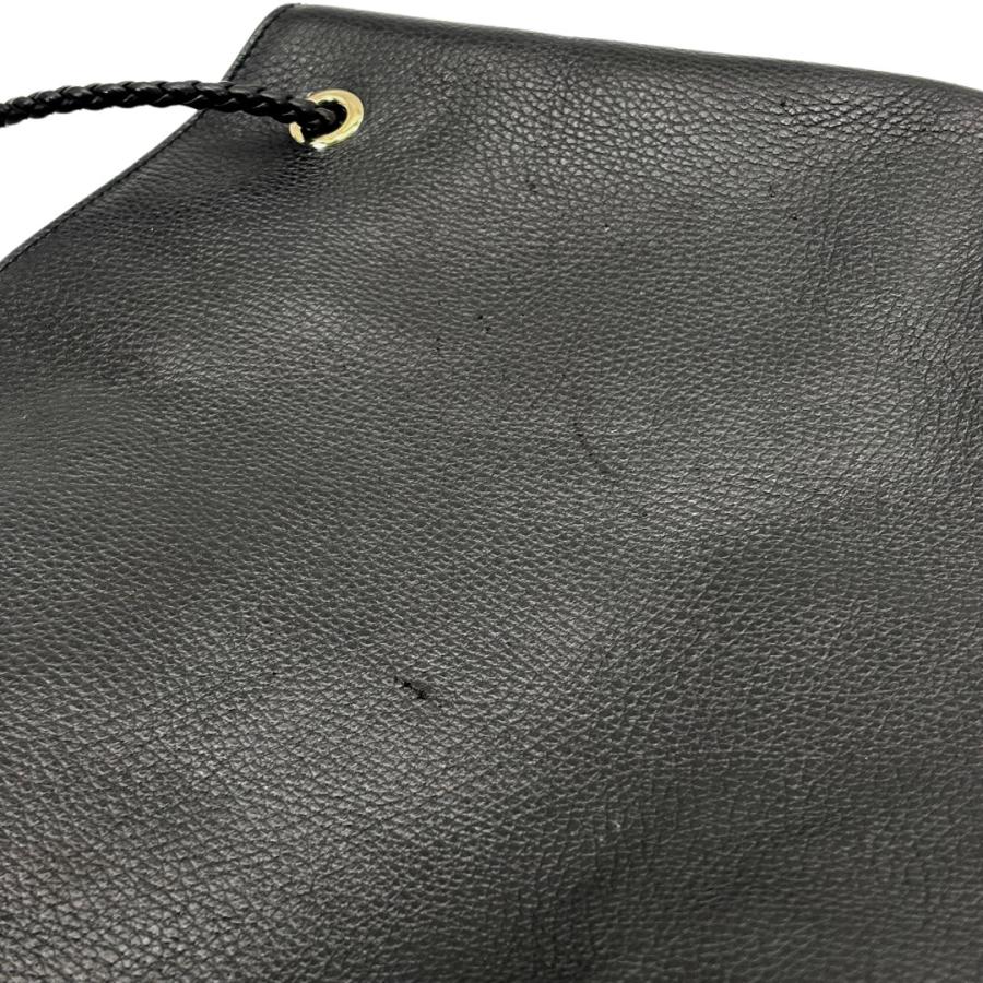 GUCCI ブラックレザートートバッグ GUCCI（グッチ） トートバッグ ロゴ レザー ブラック 380118