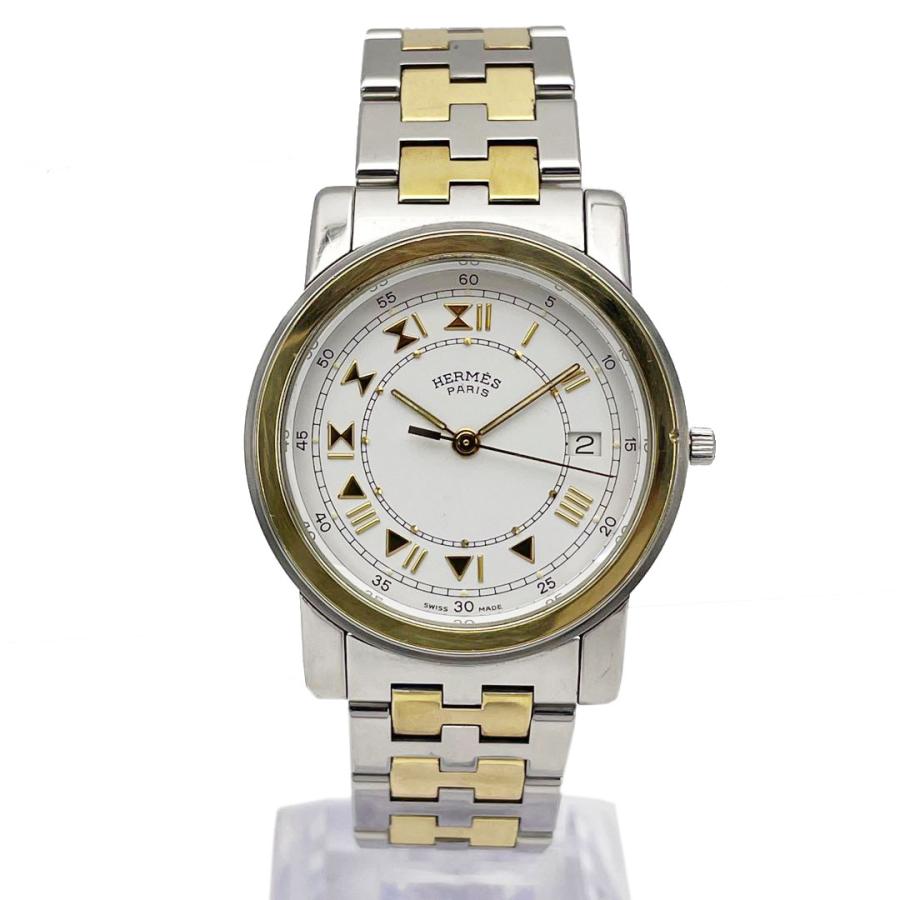 HERMÈS エルメス 腕時計 ゴールド×シルバー コンビ クォーツ b*5様 シルバーゴールド コンビ 腕時計 クォーツ HERMES エルメス