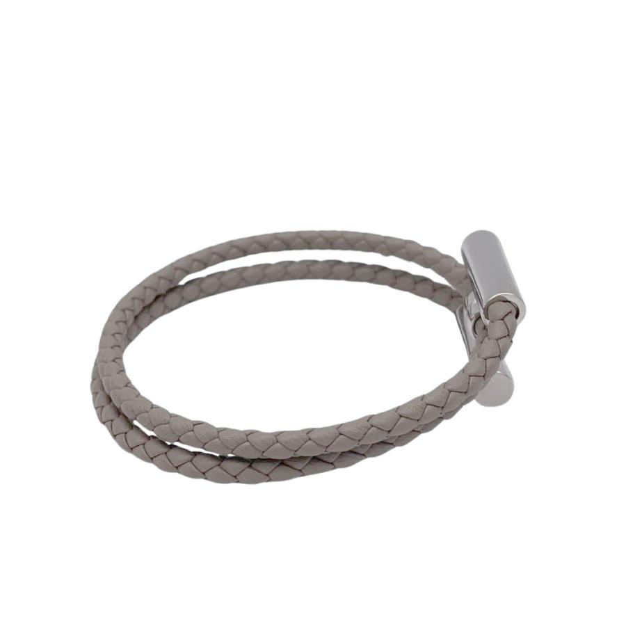 HERMES（エルメス） レザーブレスレット トゥルニ トレッセ 二重巻き