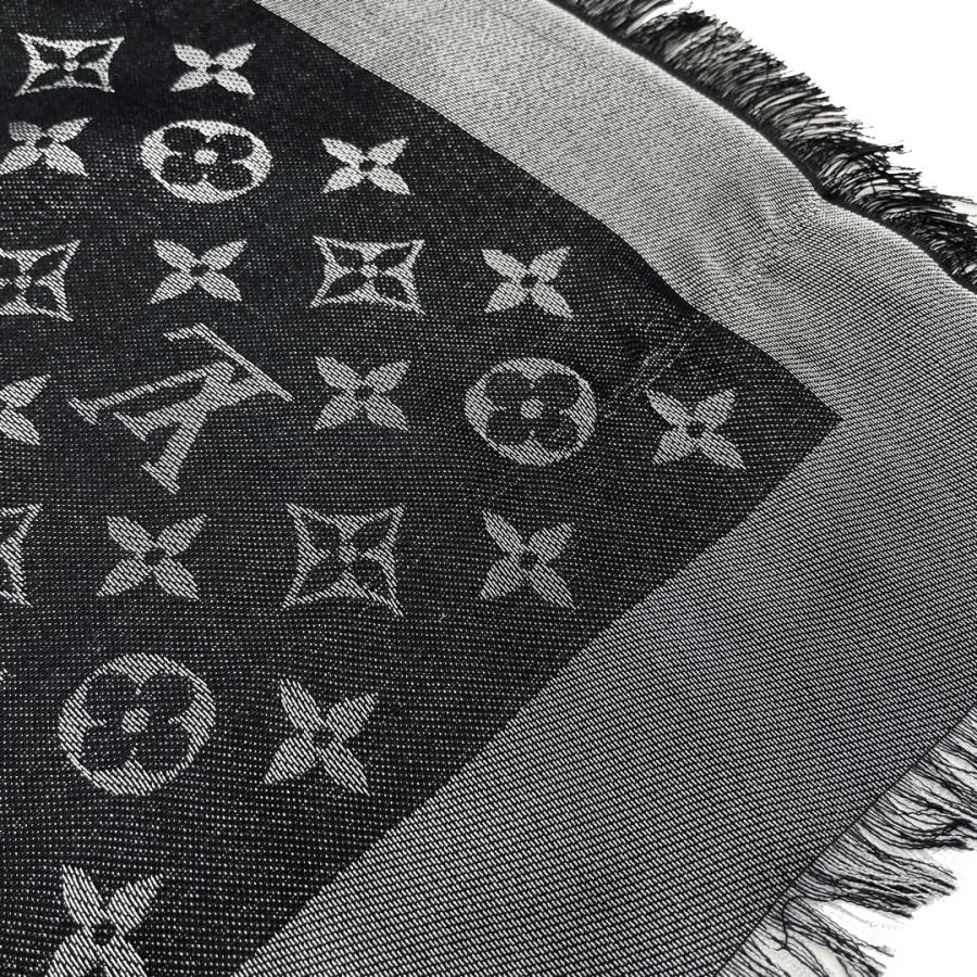LOUIS VUITTON ルイヴィトン ショール・モノグラム シャイン ノワール 